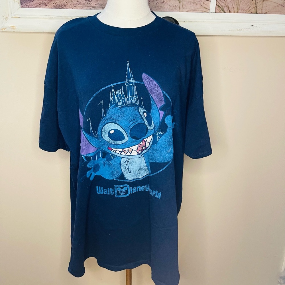 Disney WDW STITCH Blue Graphic T-Shirt